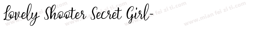 Lovely Shooter Secret Girl字体转换
